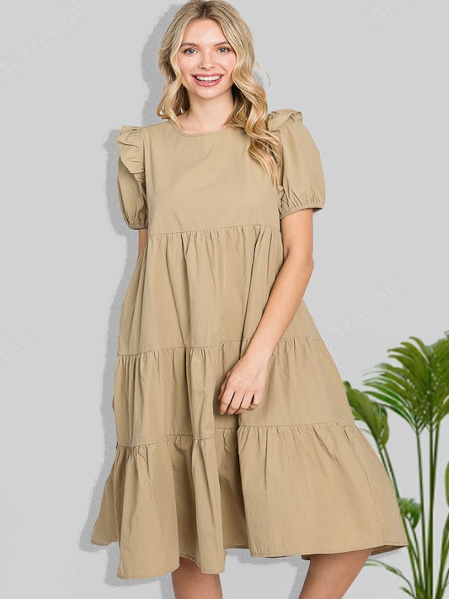 Ruffled Cutie in Cool Grey