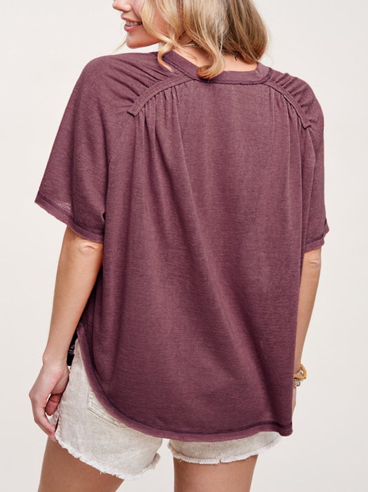 The Gardenia Tshirt- Berry