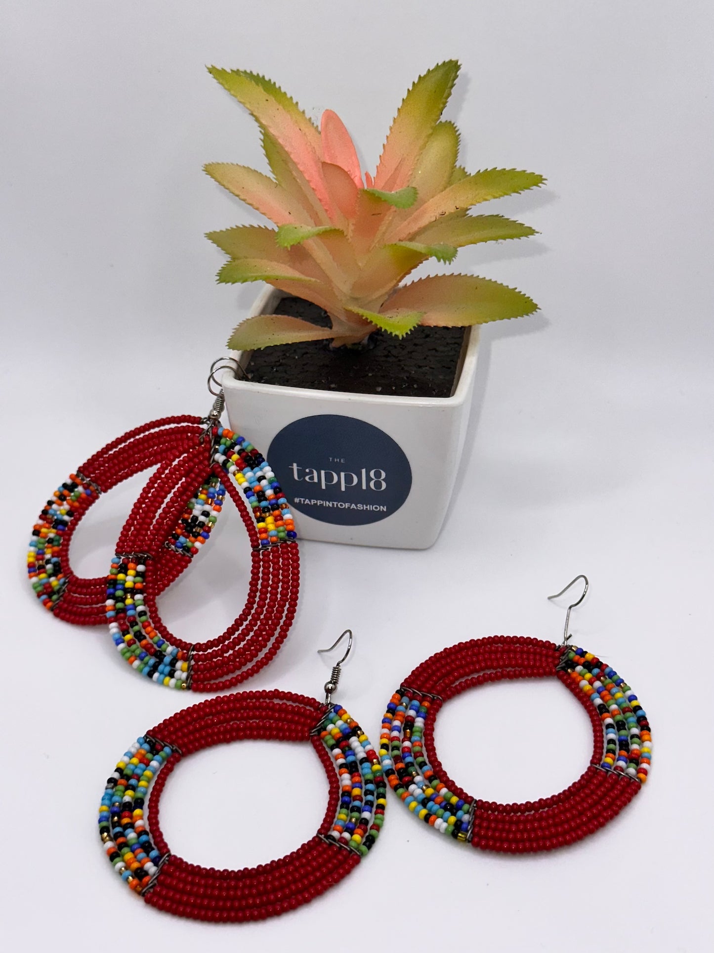 Authentic African Beaded Earrings