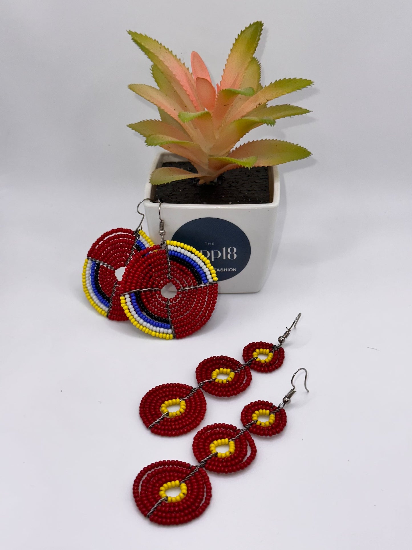 Authentic African Beaded Earrings