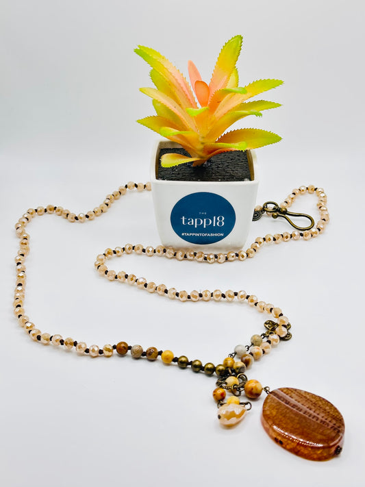 The Tri-Color Stone Necklace