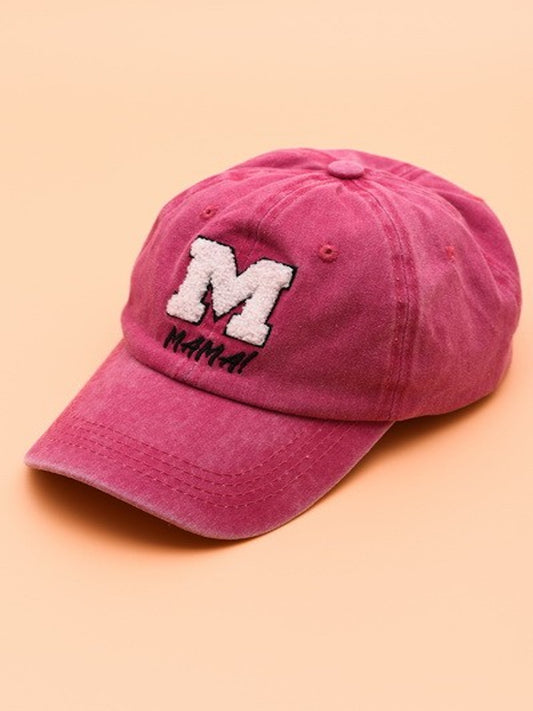Washed Sherpa Mama Cap-Fuchsia