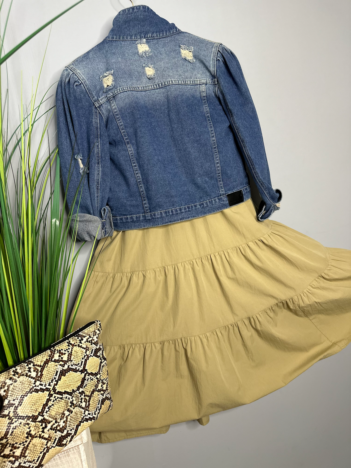 Distressed Denim Jacket