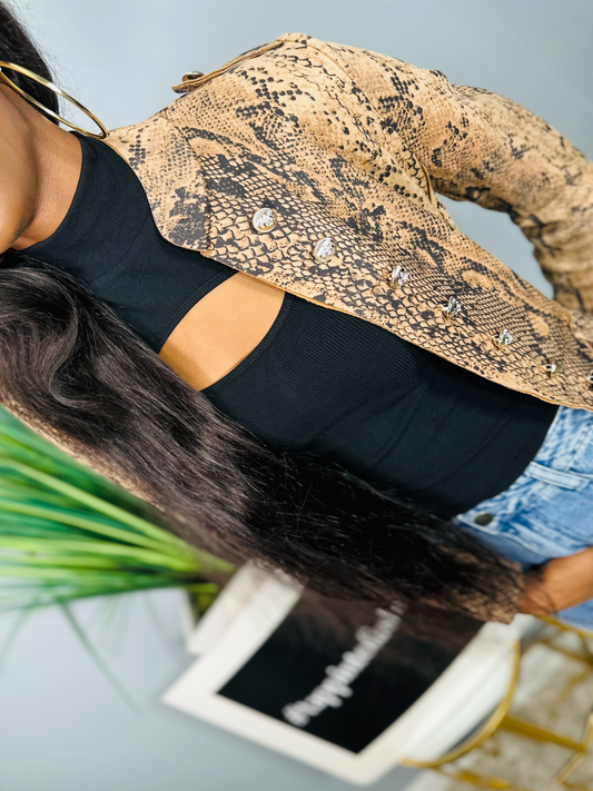 Python Military Style Blazer