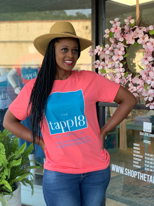 THETAPP18 LOGO TSHIRT! CORAL