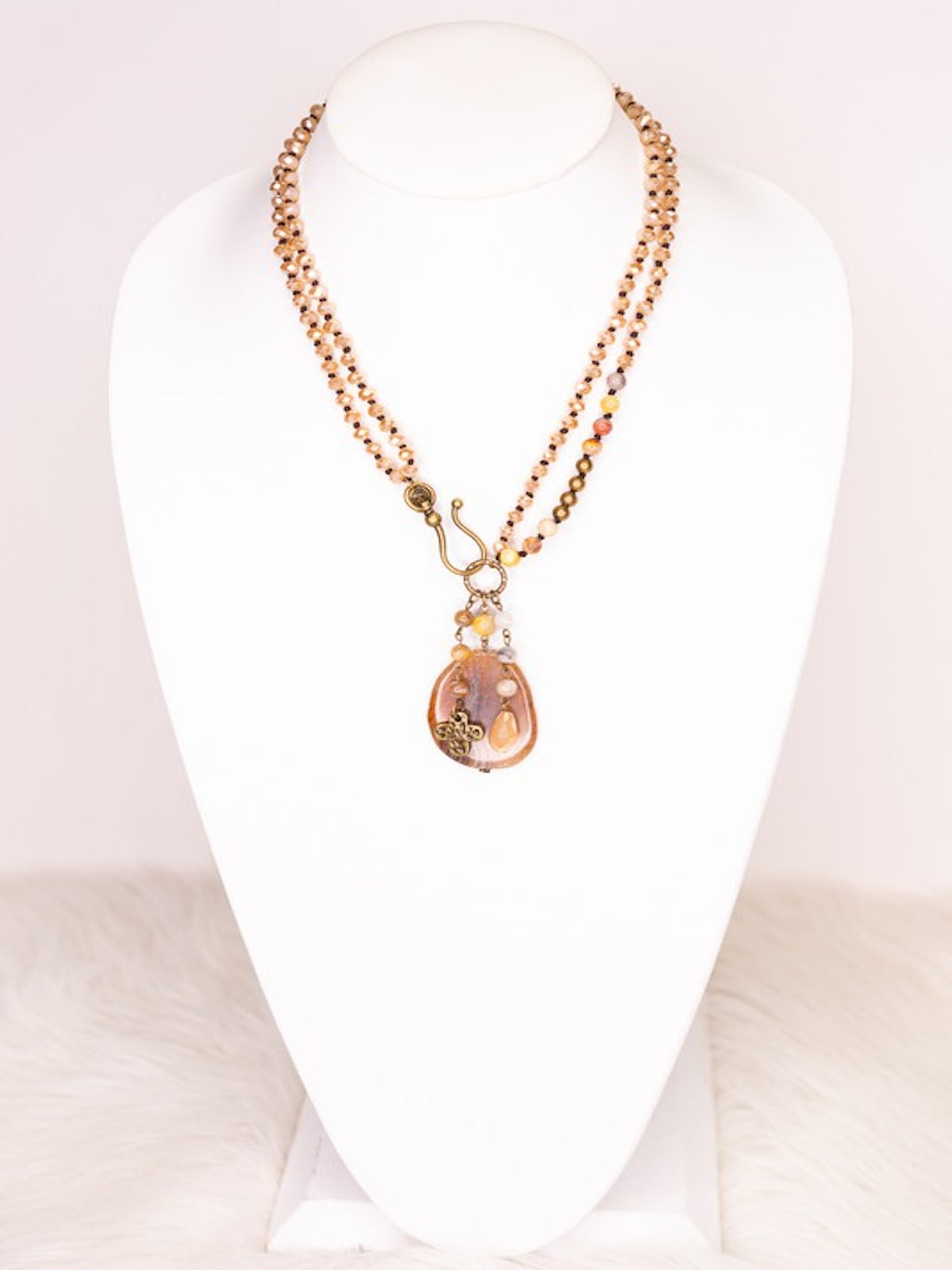 The Gizelle Taupe Necklace