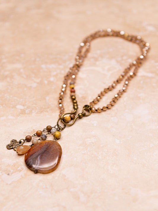 The Gizelle Taupe Necklace