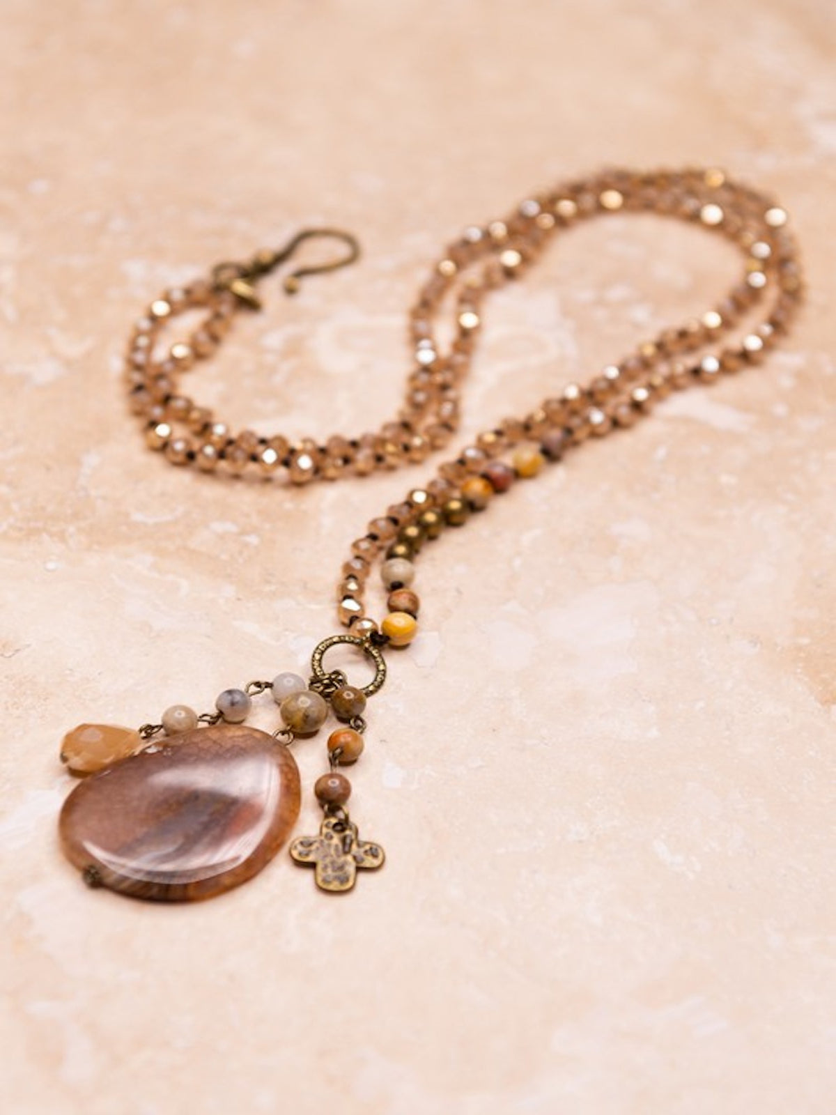 The Gizelle Taupe Necklace