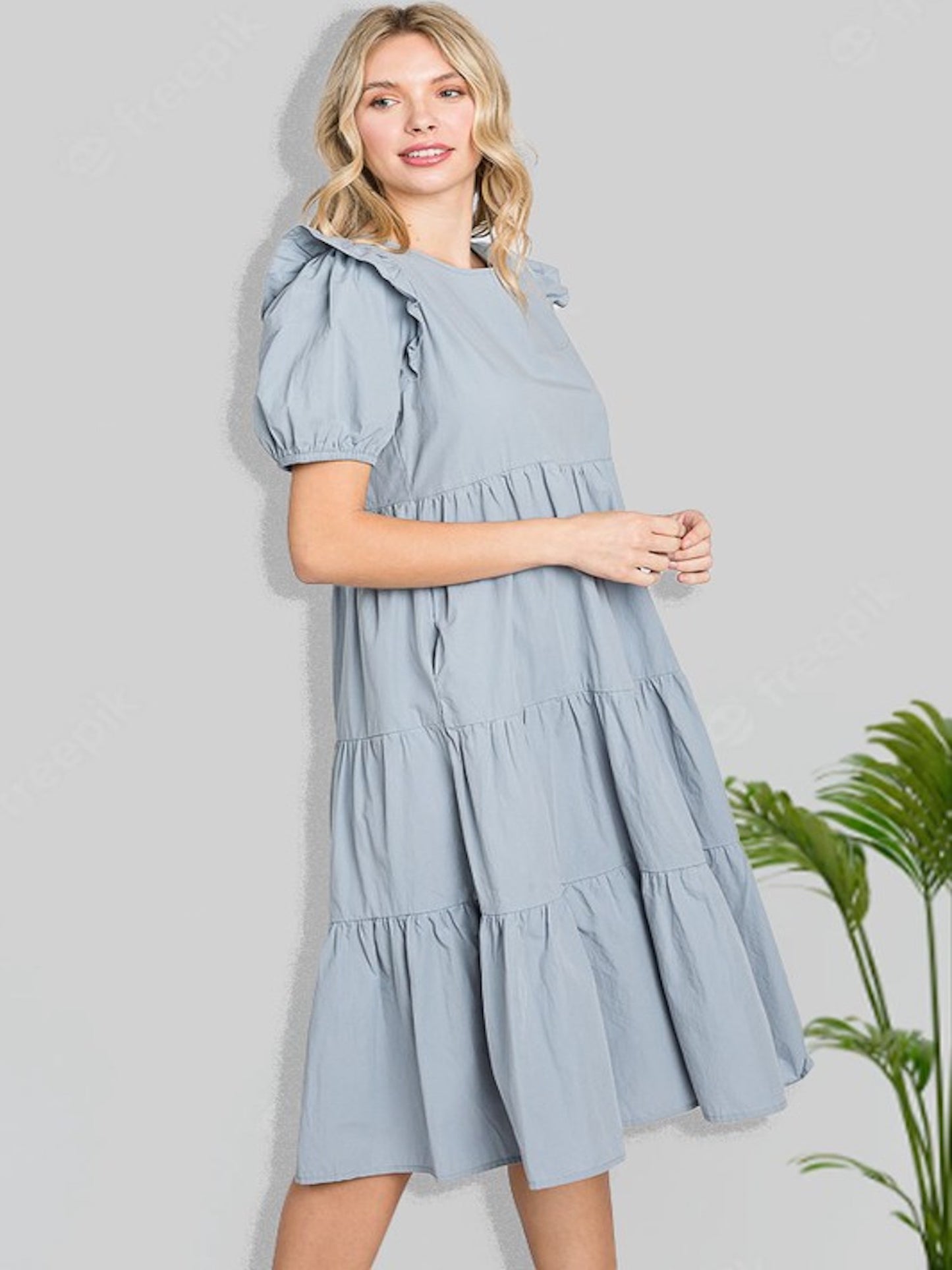Ruffled Cutie in Cool Grey