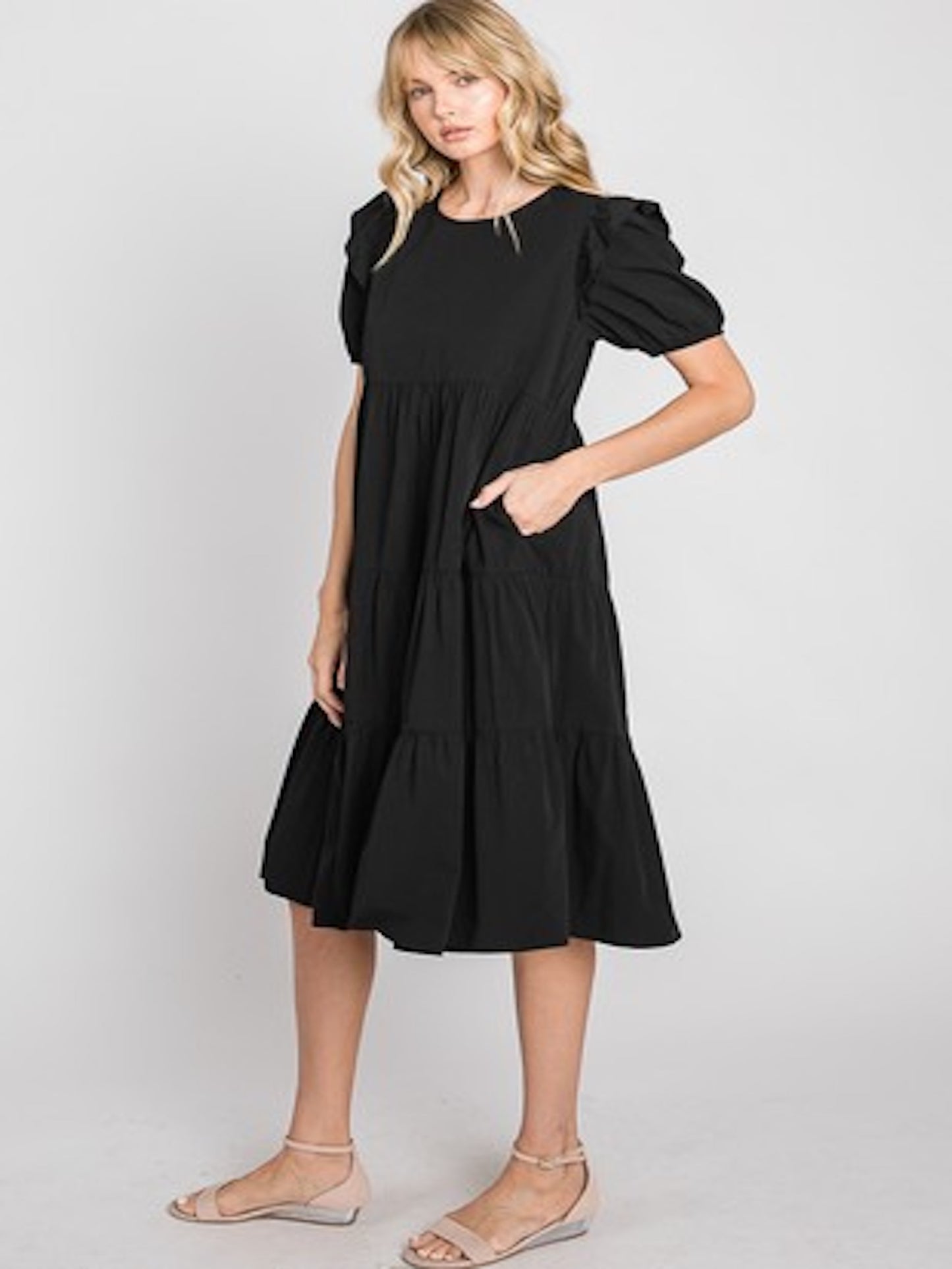Ruffled Cutie in Black