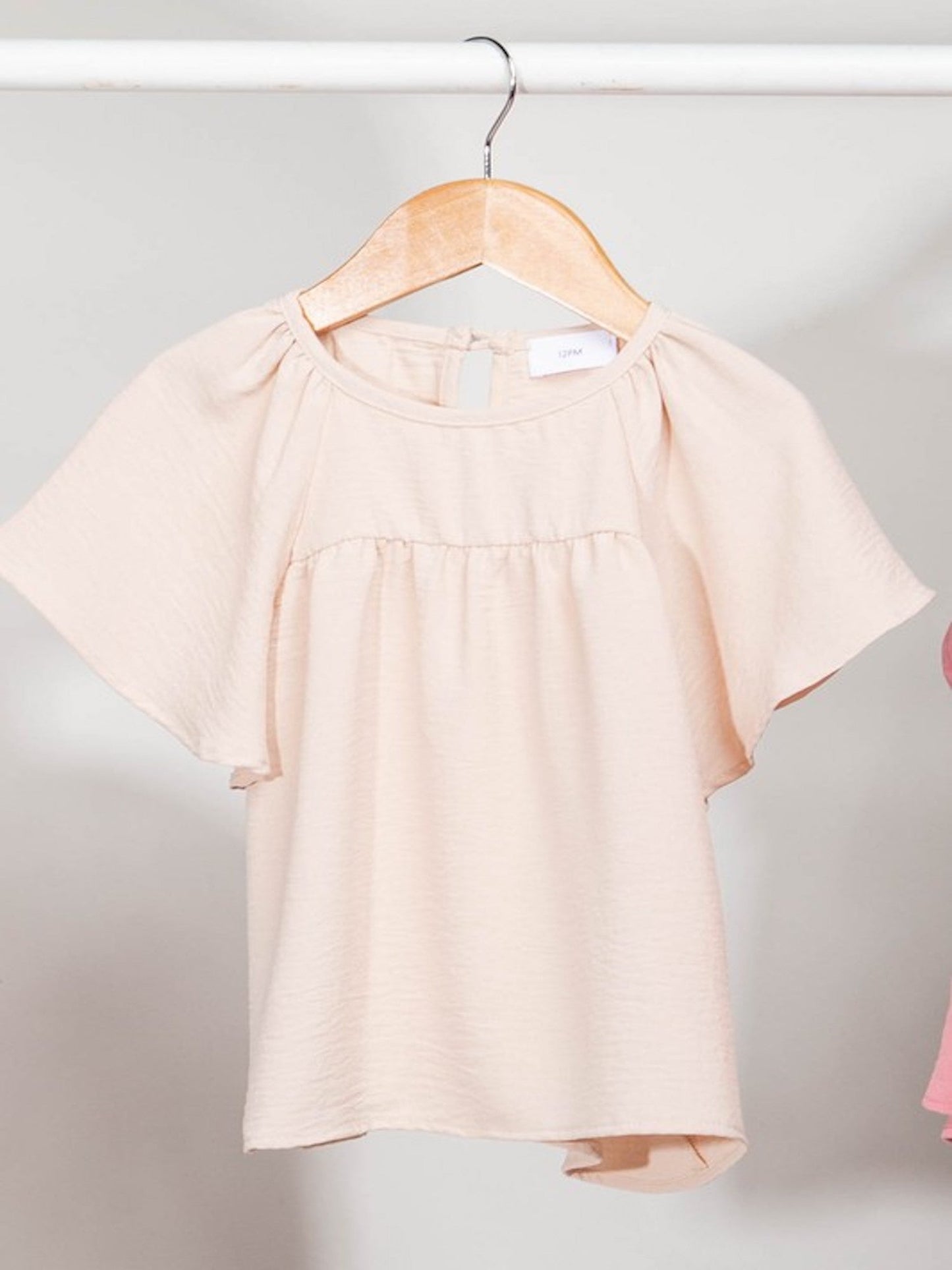 Girls Woven Tops-Rose