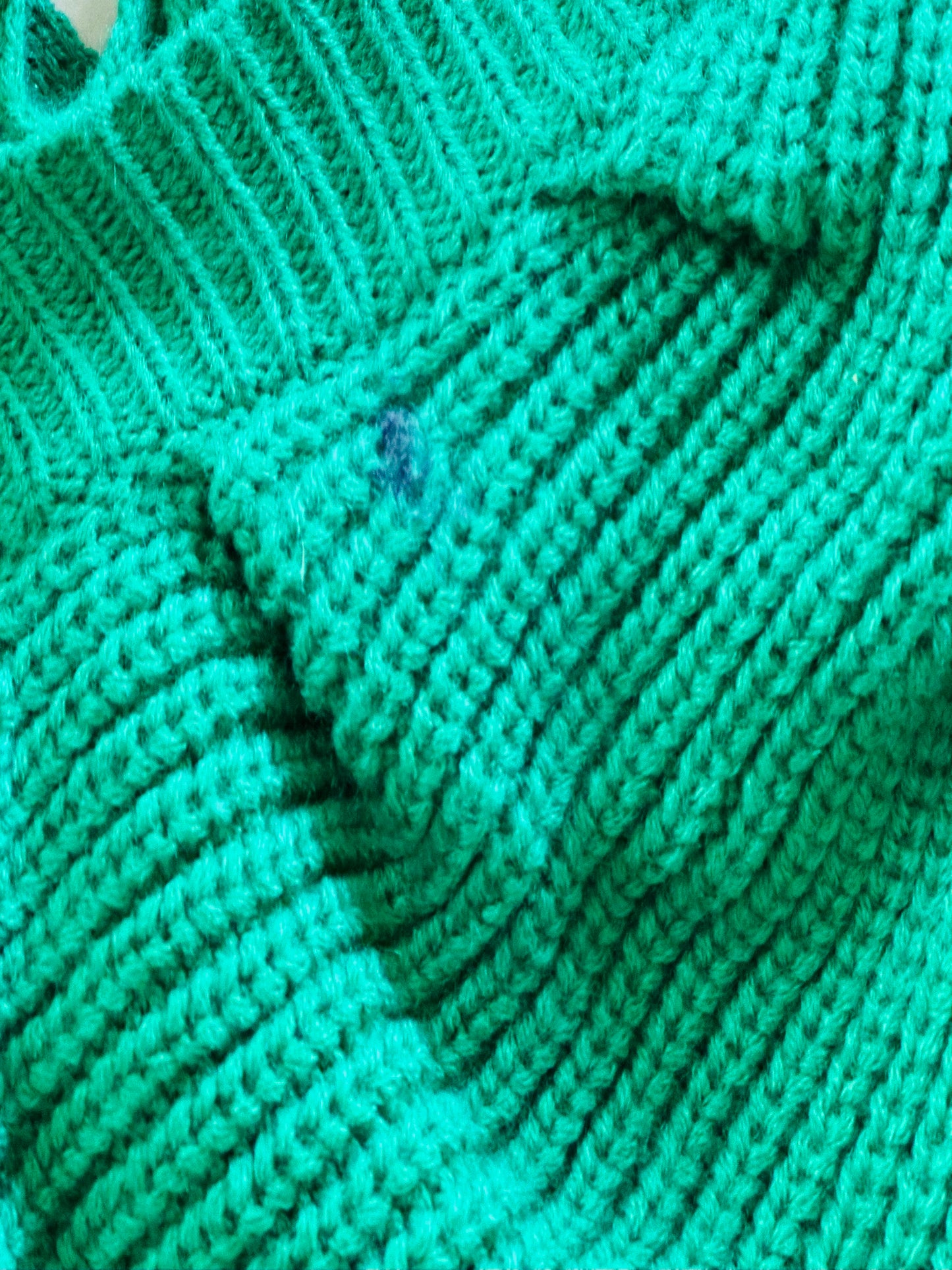 Puff Sleeve Sweater-Kelly Green
