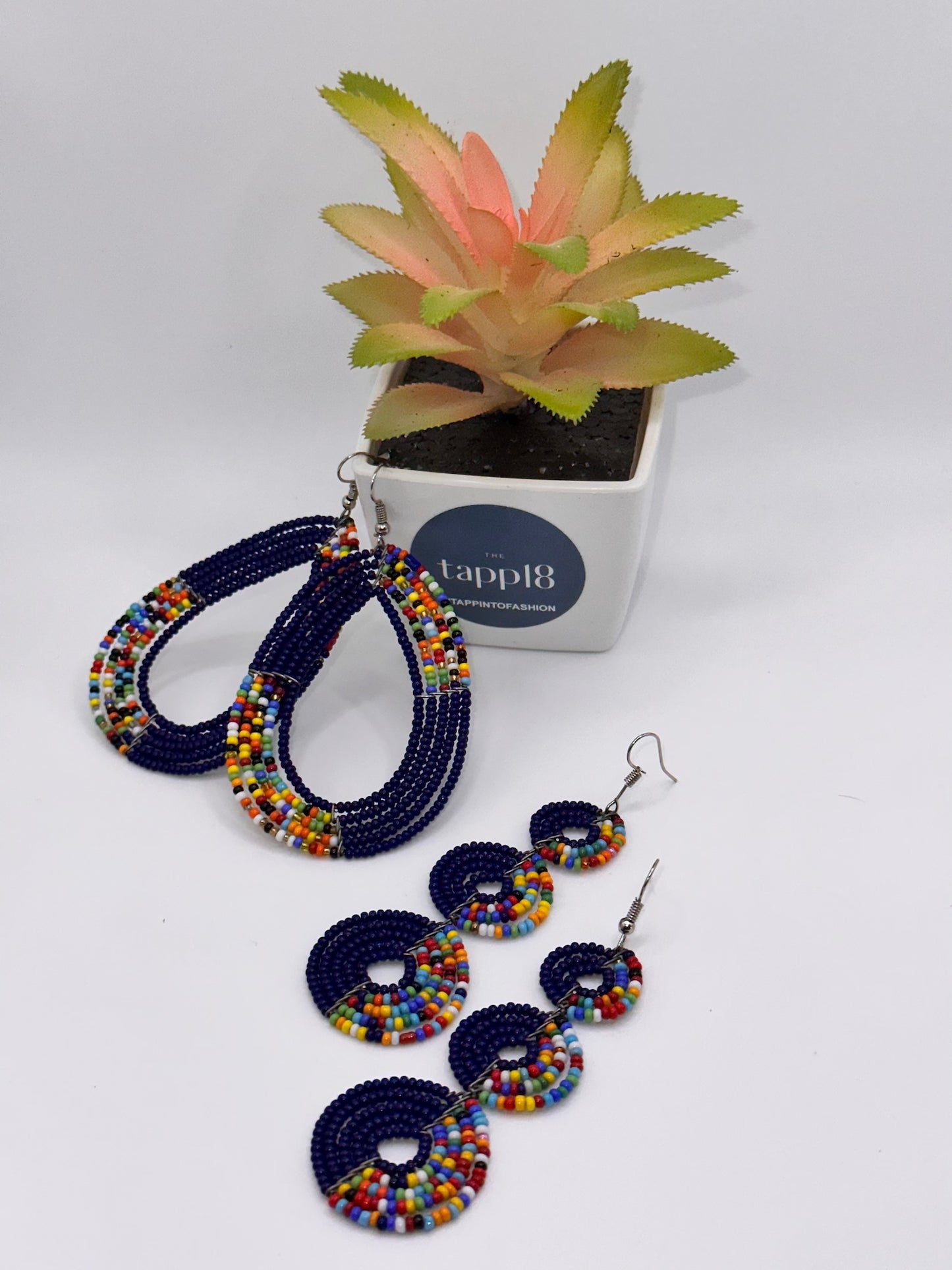 Authentic African Beaded Earrings