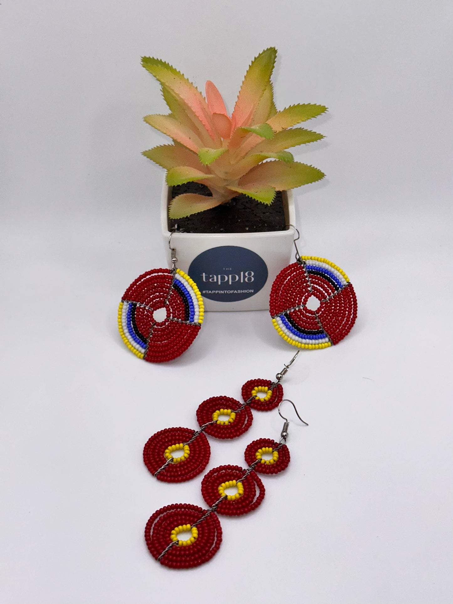 Authentic African Beaded Earrings