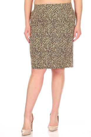 Curvy Leopard Skirt