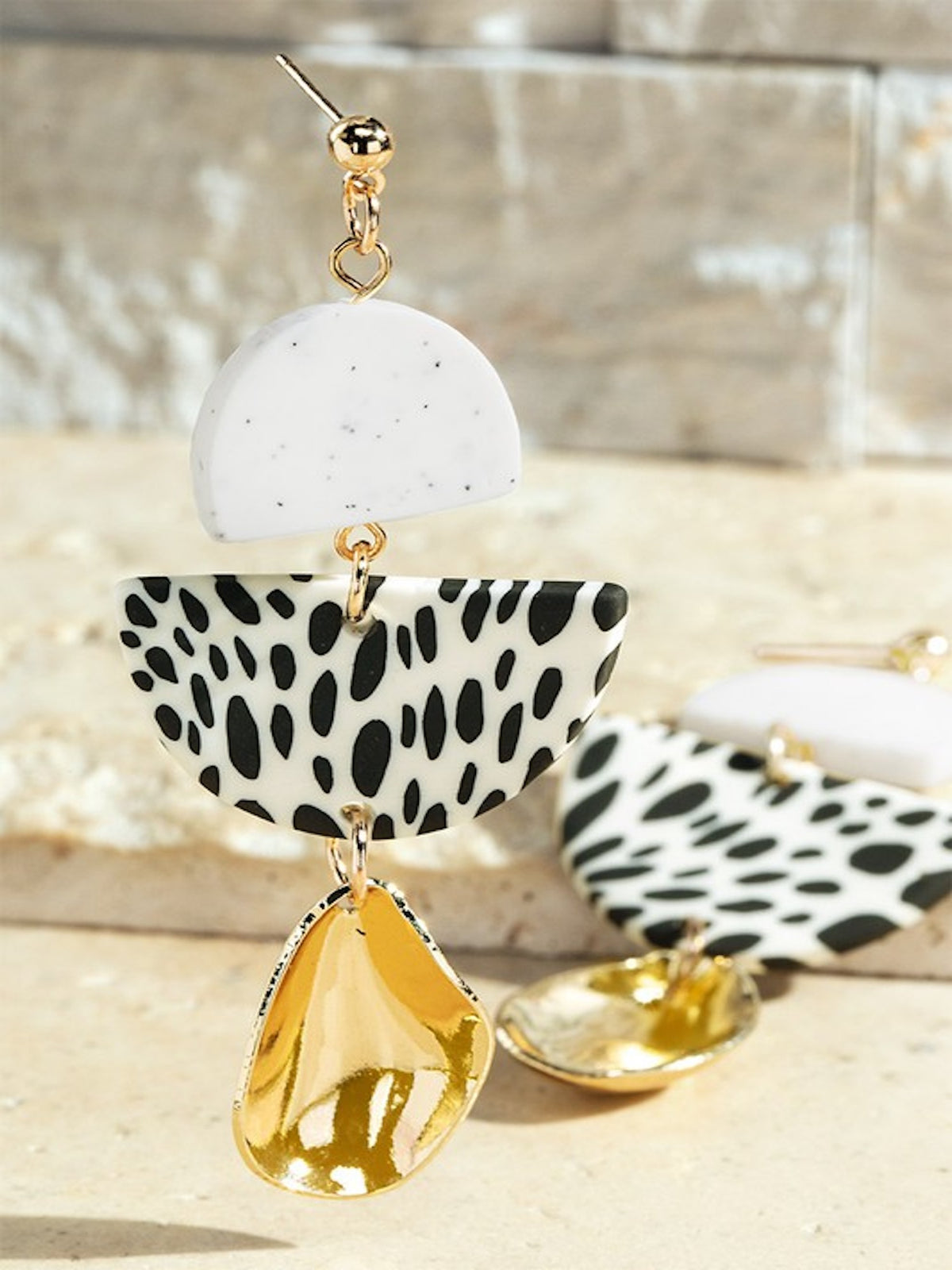 Dalmatian Dangle Earrings