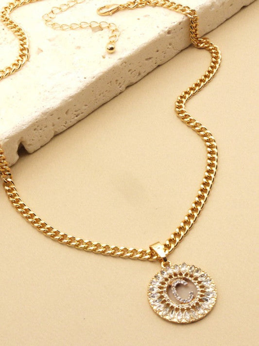 Luxurious Initial Necklace-C