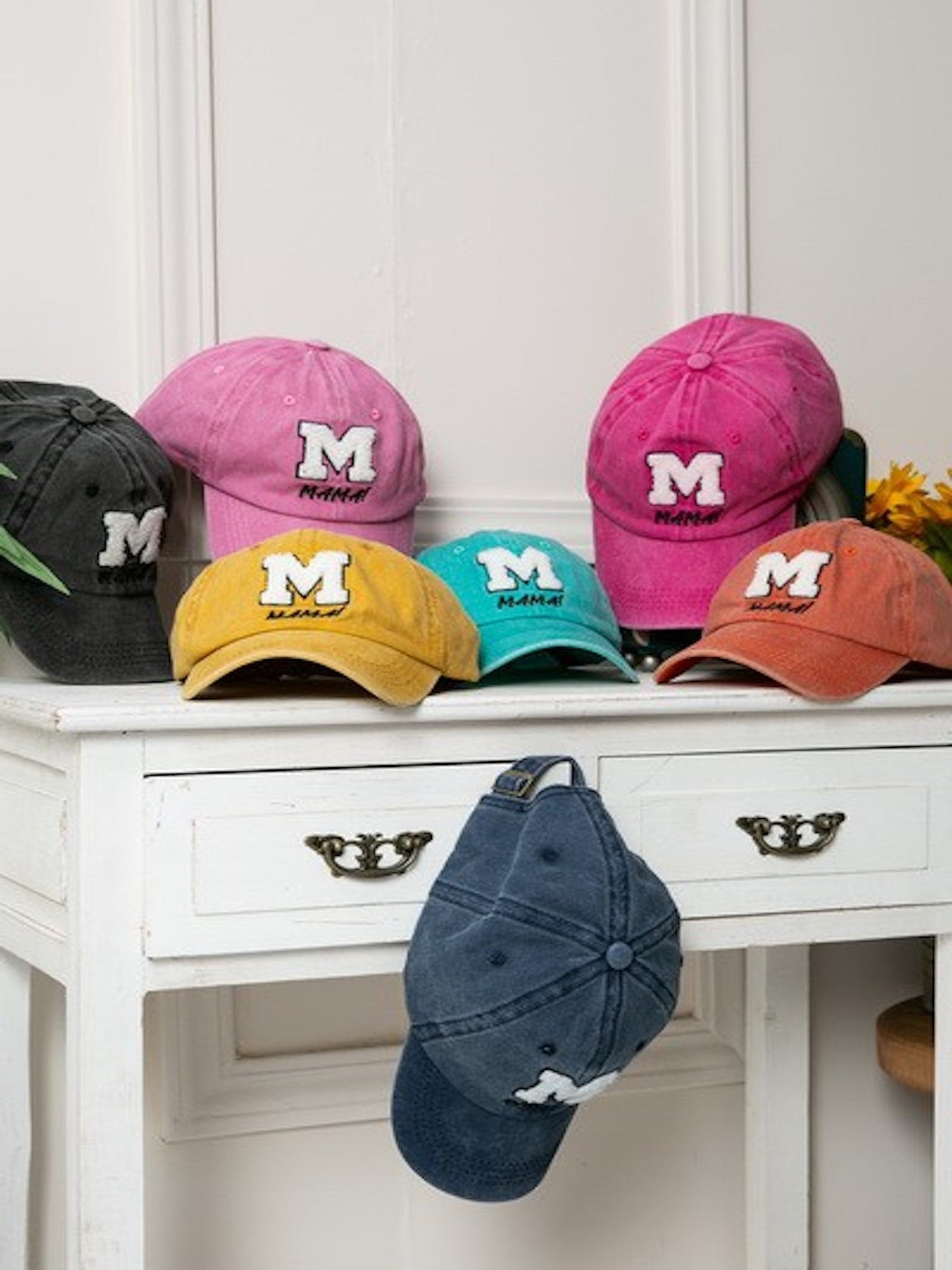 Washed Sherpa Mama Cap-Mustard