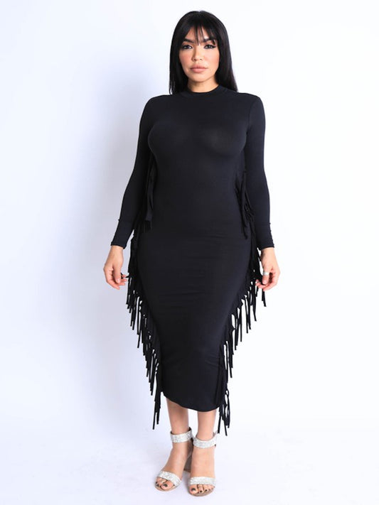 Fringe Maxi Dress