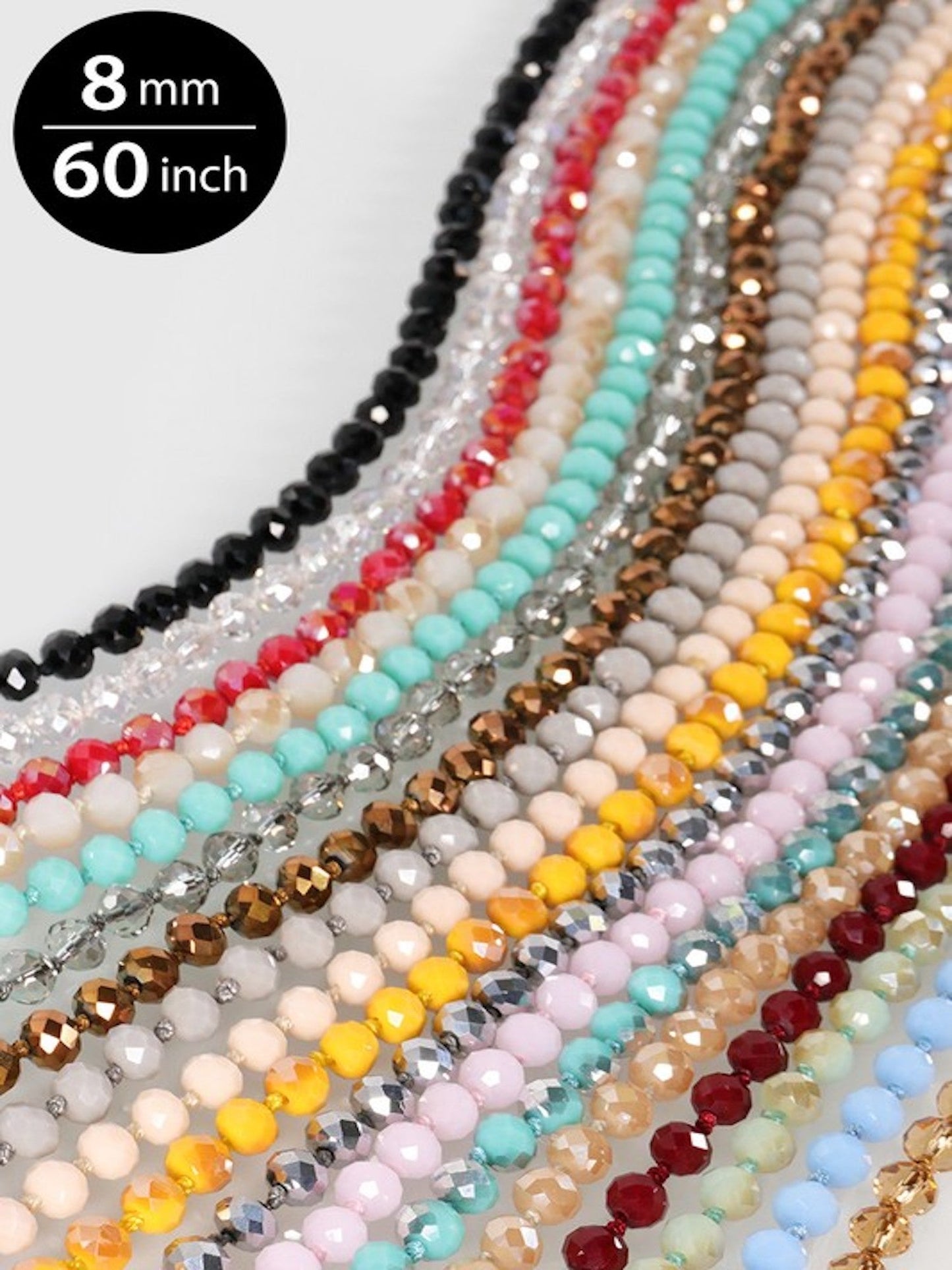 The Classic Glass Beads- Taupe