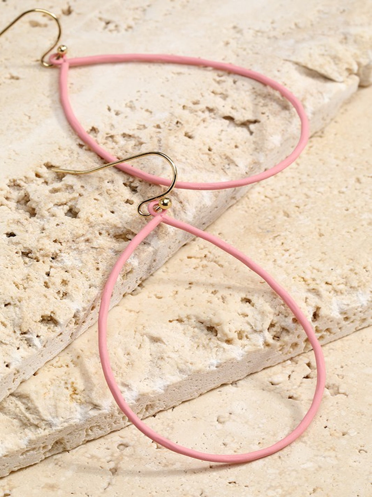 Matte Drop Earrings-Gold