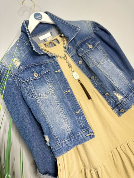 Distressed Denim Jacket