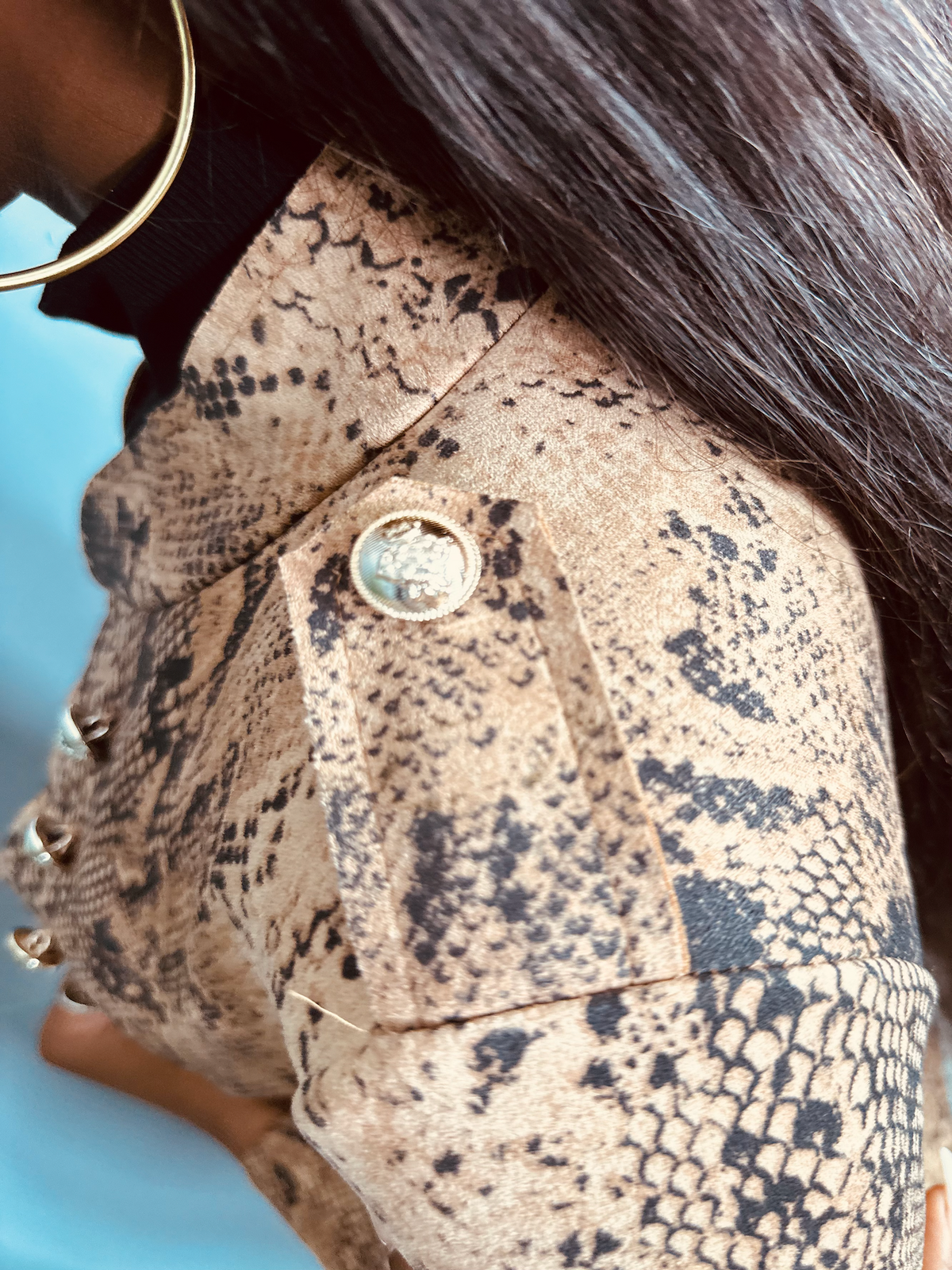 Python Military Style Blazer