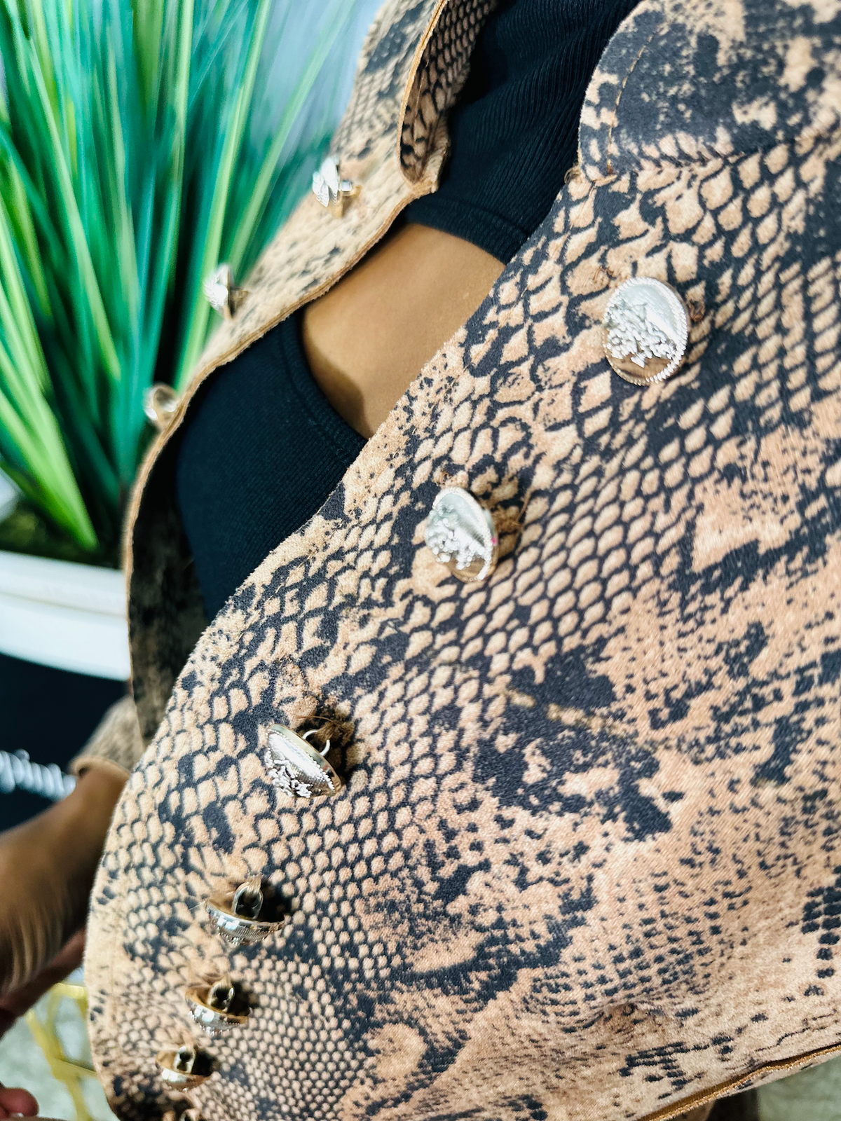 Python Military Style Blazer