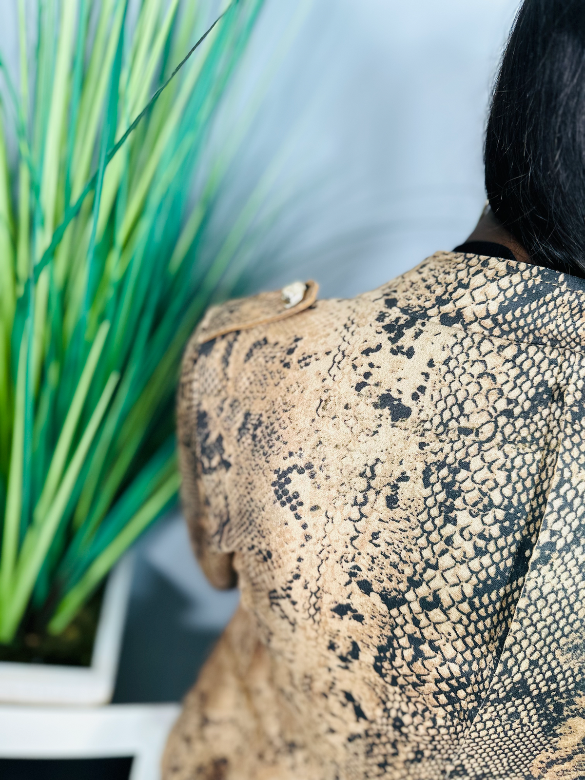 Python Military Style Blazer