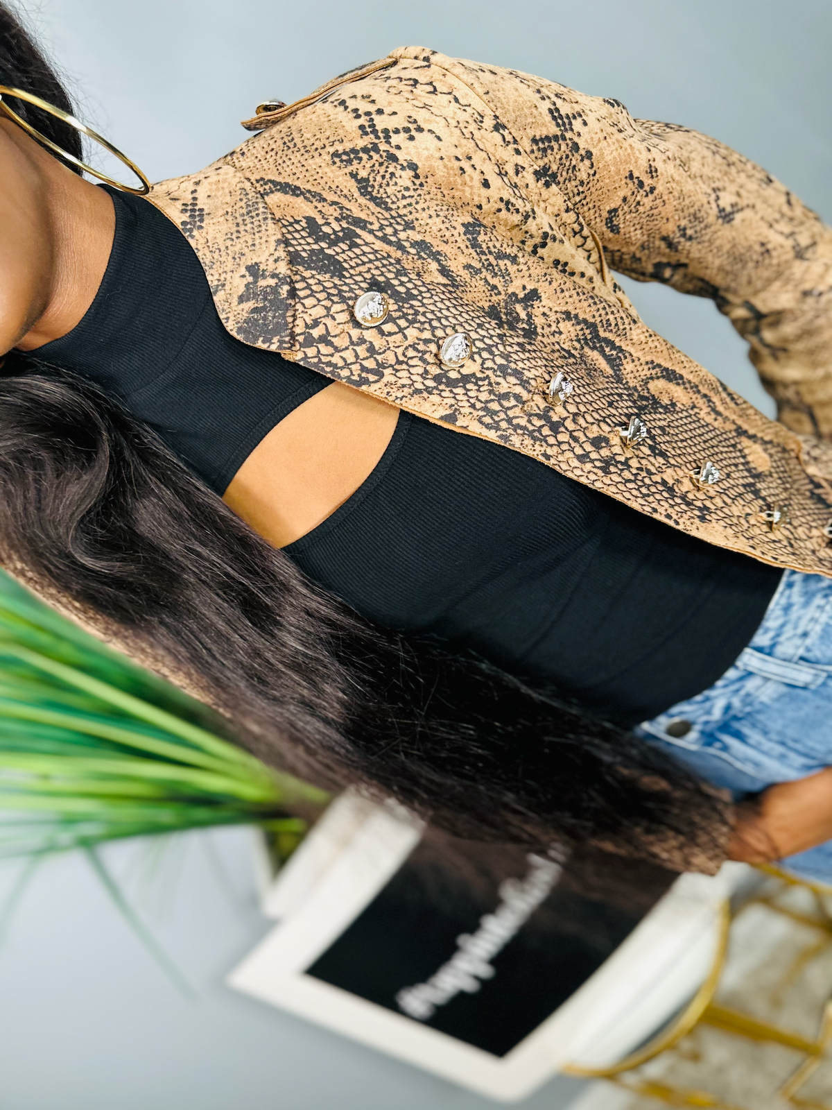 Python Military Style Blazer