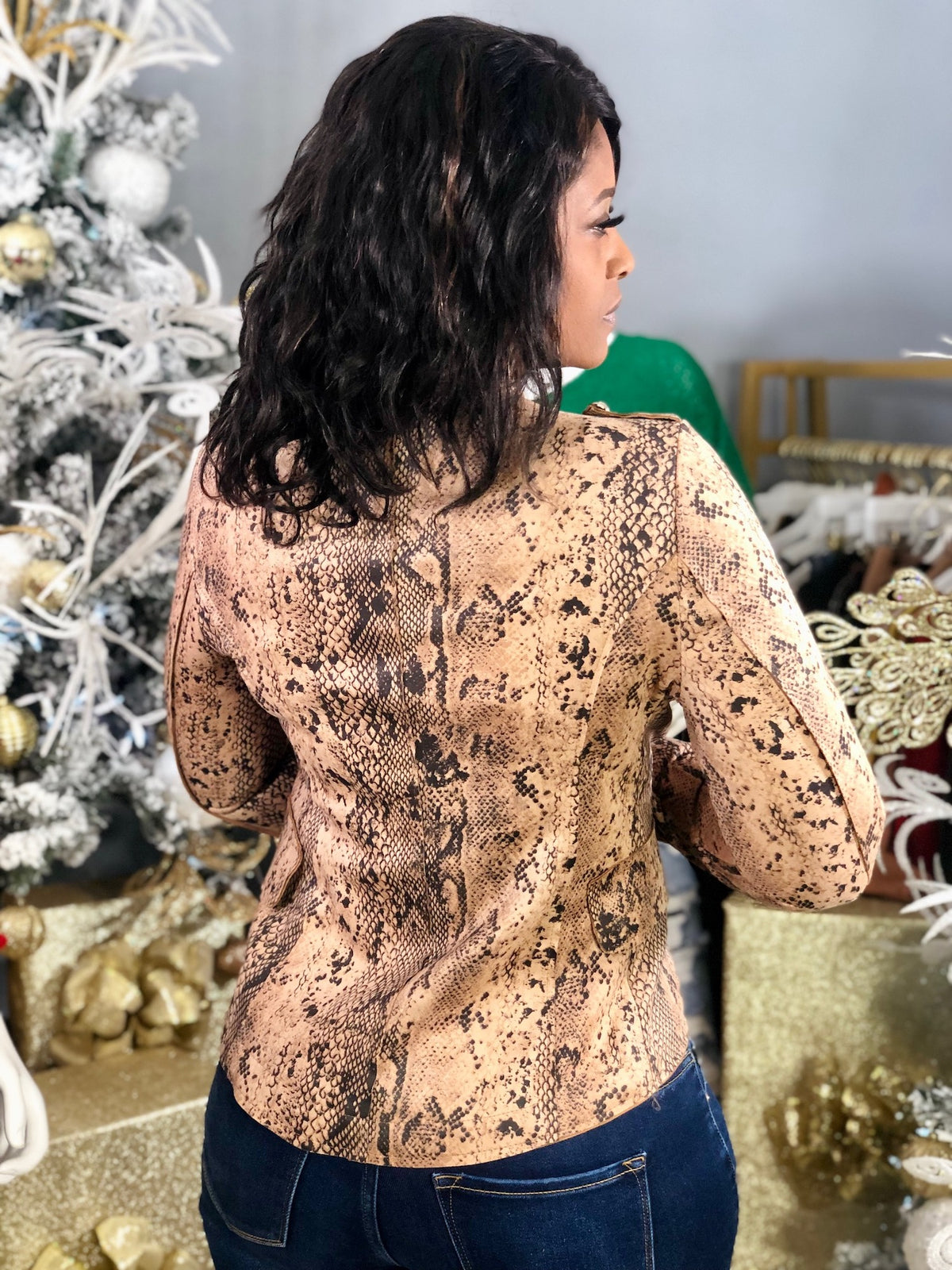 Python Military Style Blazer