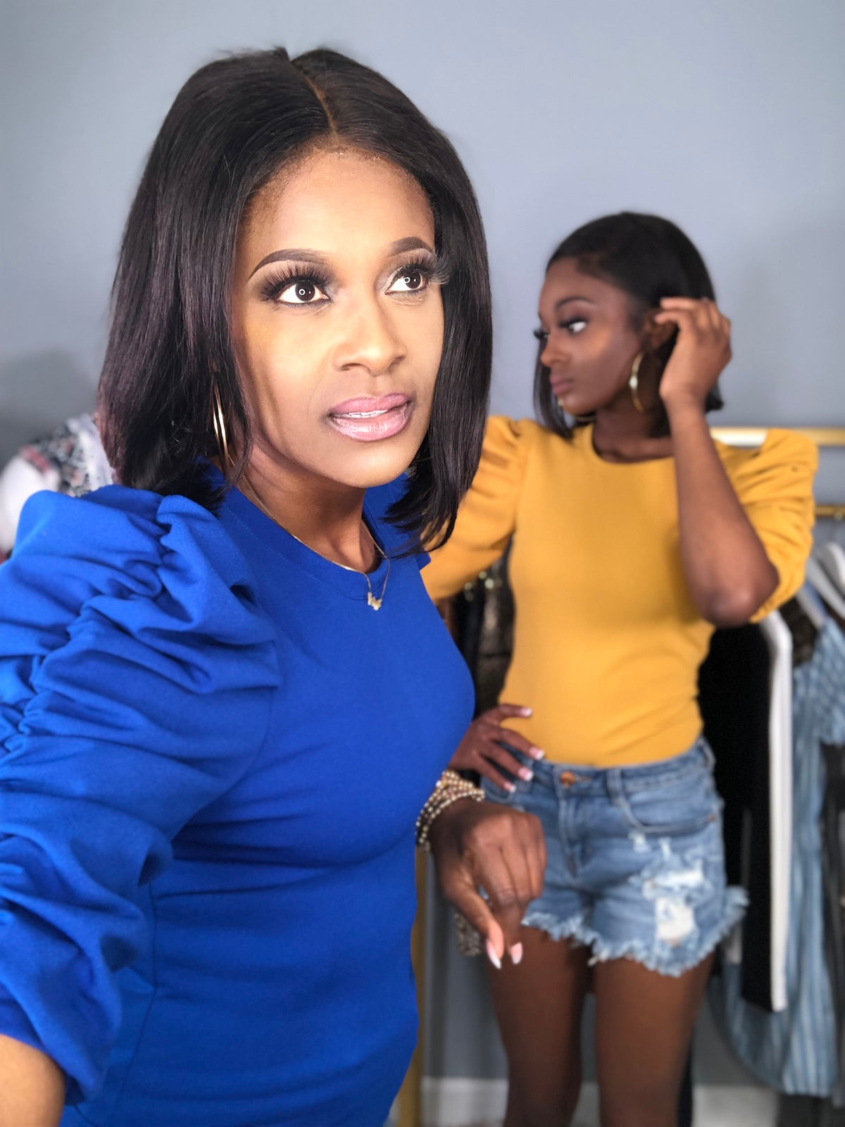 The Jamila Blouse-Royal Blue