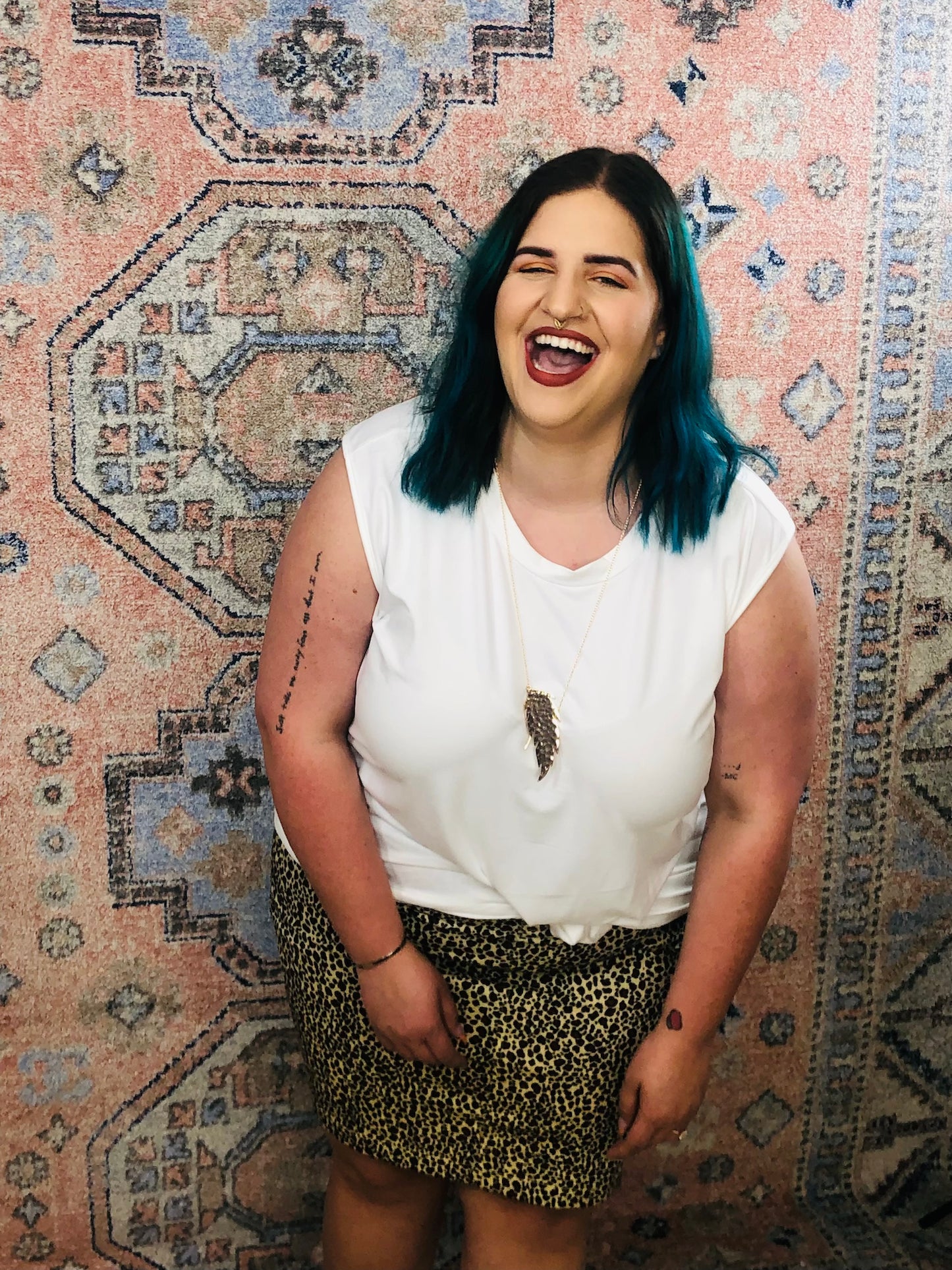 Curvy Leopard Skirt