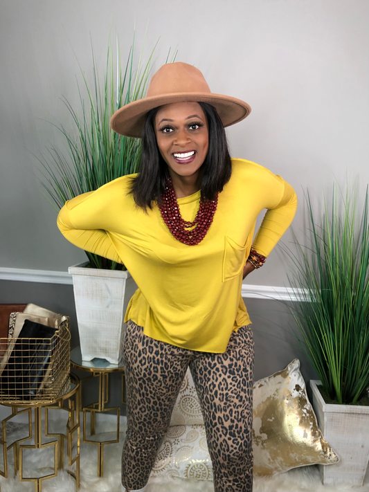 Tara Top-Mustard
